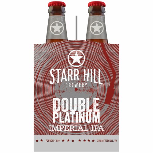 Starr Hill Brewery Double Platinum IPA Perspective: top
