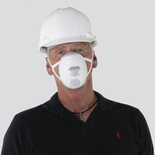 Softseal Large N95 360-Degree Silicone Seal 3D Respirator With Valve 16-90004 Perspective: top