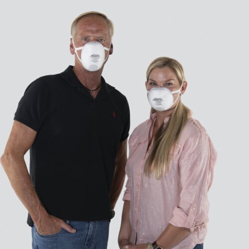 Softseal Medium N95 360-Degree Silicone Seal 3D Respirator with Valve 16-90007 Perspective: top