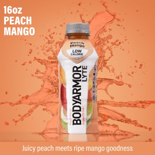 BODYARMOR® Lyte Peach Mango Sports Drink Bottle Perspective: top