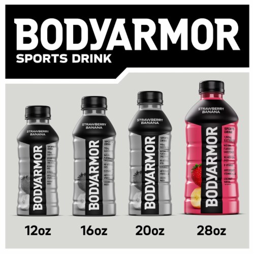 BODYARMOR® Sports Drink Strawberry Banana Bottle Perspective: top