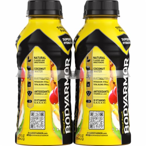 BODYARMOR SuperDrink Tropical Punch Sports Drink Perspective: top