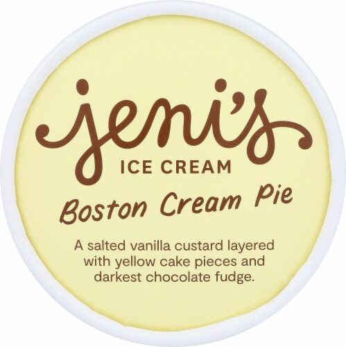 Jeni's Boston Cream Pie Ice Cream Perspective: top