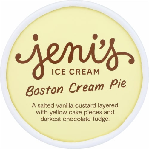 Jeni's Boston Cream Pie Ice Cream Perspective: top