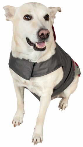Dog Helios Lotus-Rusher Waterproof 2-in-1 Convertible Dog Jacket w/ Blackshark technology Perspective: top