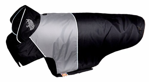Touchdog Lightening-Shield Waterproof 2-in-1 Convertible Dog Jacket w/ Blackshark technology Perspective: top
