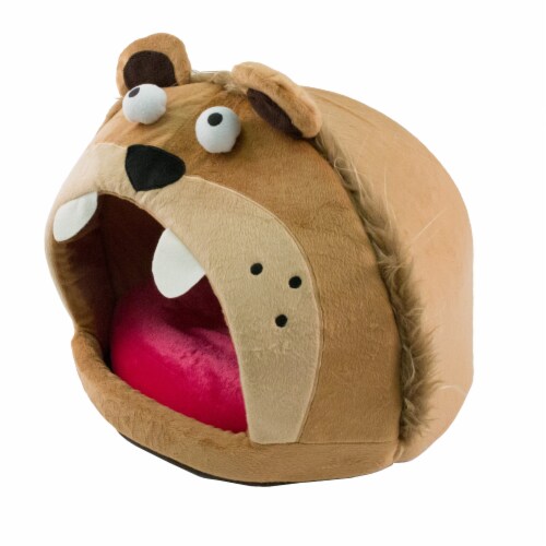 Pet Life Roar Bear Snuggle Plush Polar Fleece Pet Bed Perspective: top