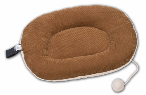 Touchcat 'Kitty-Tails' Fashion Designer Fashion Premium Cat Pet Bed Light Grey Perspective: top