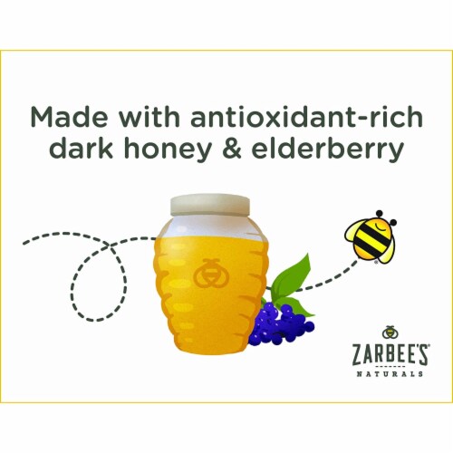 Zarbee's® Naturals Children's Nighttime Berry Flavor Cough Syrup + Immune Dietary Supplement Perspective: top