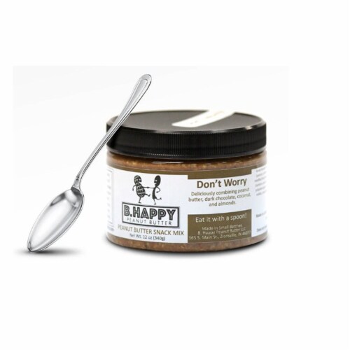 B.Happy Don't Worry Chocolate Coconut Almond Peanut Butter, 12 oz ...