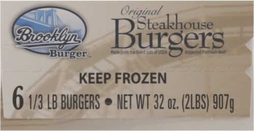 Brooklyn Burger™ Beef Patties Original Steakhouse Perspective: top