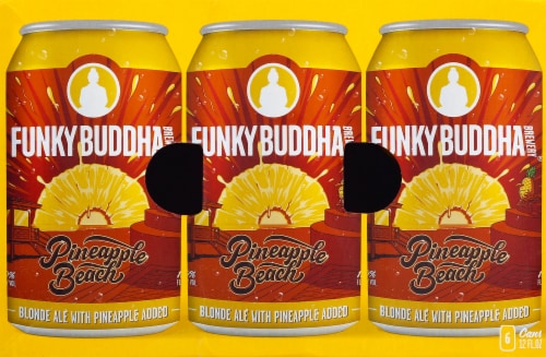 Funky Buddha Brewery® Pineapple Beach Blonde Ale Perspective: top