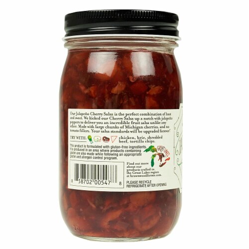 Jalapeno Cherry Salsa 17oz. Perspective: top