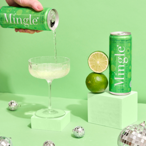 Mingle™ Mocktails Non-Alcoholic Key Lime Margarita Perspective: top