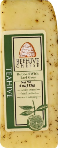 Beehive Cheese Rubbed with Earl Grey Cheese Perspective: top