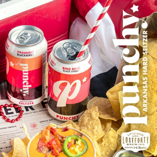 Lost Forty Brewing Punchy Hard Seltzer Variety Pack Perspective: top