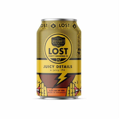 Lost Forty Brewing Juicy Details IPA Craft Beer Perspective: top