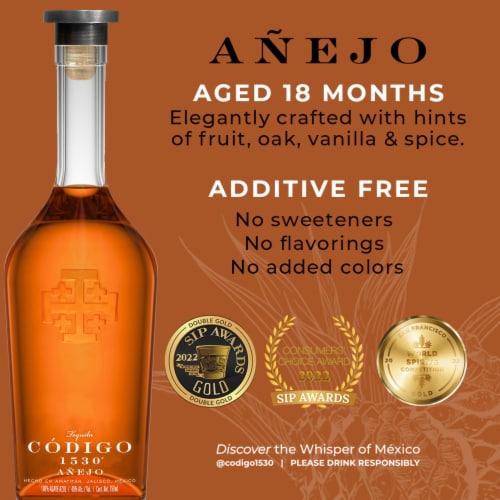Codigo 1530 Tequila Anejo Perspective: top