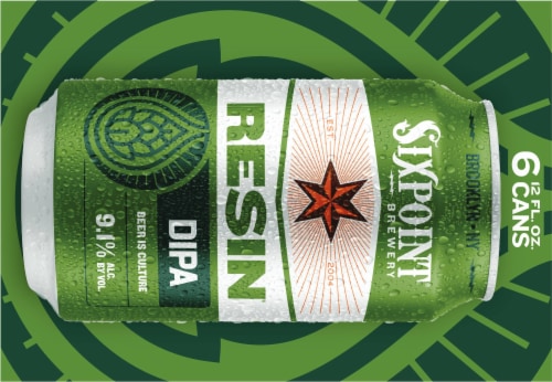 Sixpoint Resin IIPA Beer Perspective: top