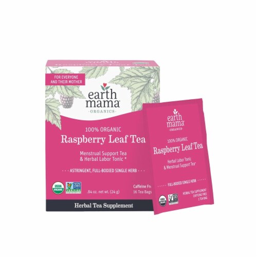 Earth Mama Organic Raspberry Leaf Tea Perspective: top