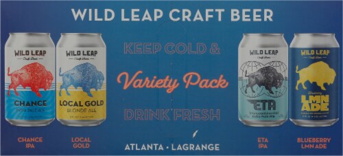 Wild Leap Brew Co. Variety Pack Beer Perspective: top