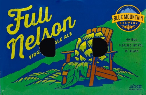 Blue Mountain Full Nelson Virginia Pale Ale Perspective: top