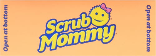 Scrub Mommy® Dual Sided Purple Scrub Sponge Perspective: top