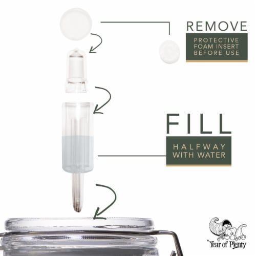 Year of Plenty Airlocks | 12-Pack | Hydrolocks for Fermenting, Brewing, etc Perspective: top