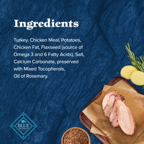 Blue Buffalo Wilderness Grain-Free Trail Treats Crunchy Dog Treats Biscuits Turkey Perspective: top