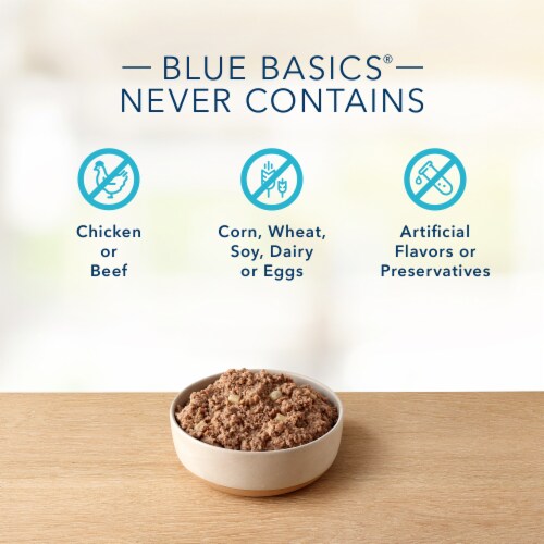 Blue Buffalo® Basics™ Limited Ingredient Diet Turkey & Potato Recipe Adult Wet Dog Food Perspective: top