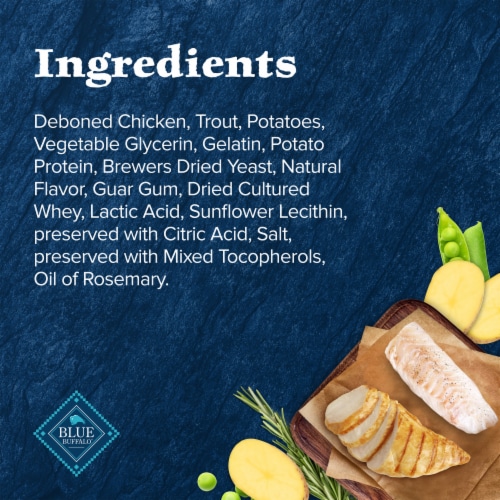 Blue Buffalo Wilderness Chicken & Trout Recipe Cat Treats Perspective: top