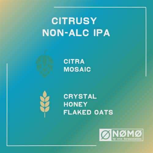 NØ MØ Non-Alcoholic River Refresher IPA Craft Beer Perspective: top