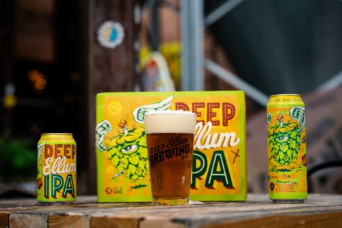 Deep Ellum Brewing Co IPA Beer Perspective: top