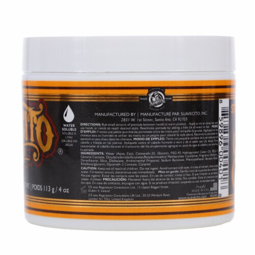 Strong Hold Pomade by Suavecito for Men - 4 oz Pomade Perspective: top