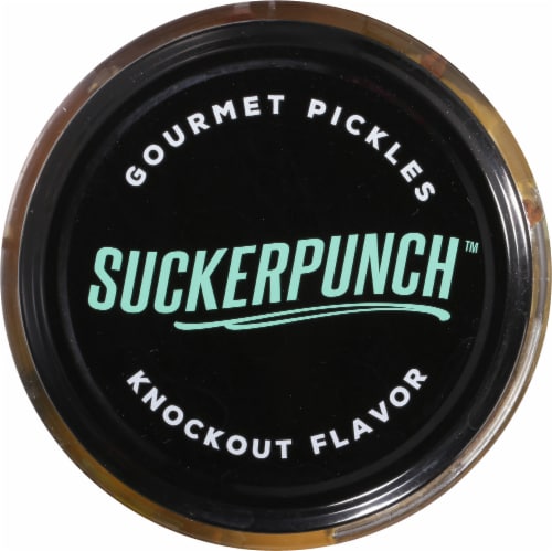 Suckerpunch™ Gourmet 3-Pepper Fire Pickle Spears Perspective: top