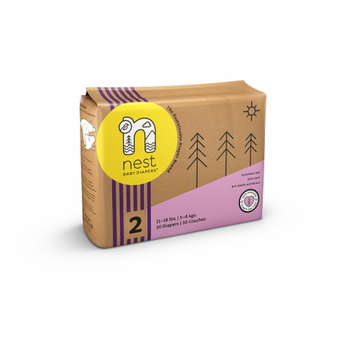 Nest Baby Diapers Size 2, 120 diapers Perspective: top