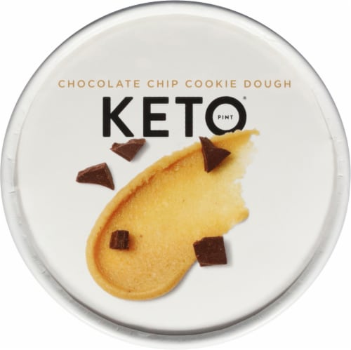 Keto Pint Chocolate Chip Cookie Dough Ice Cream 1 pt Perspective: top