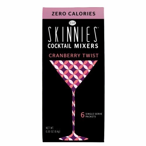 RSVP Skinnies Cranberry Twist Cocktail Mixer Perspective: top