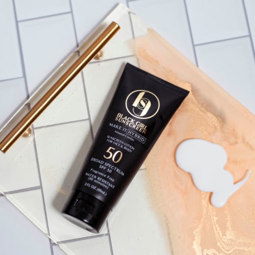 Black Girl Sunscreen Make it Hybrid SPF 50 Perspective: top