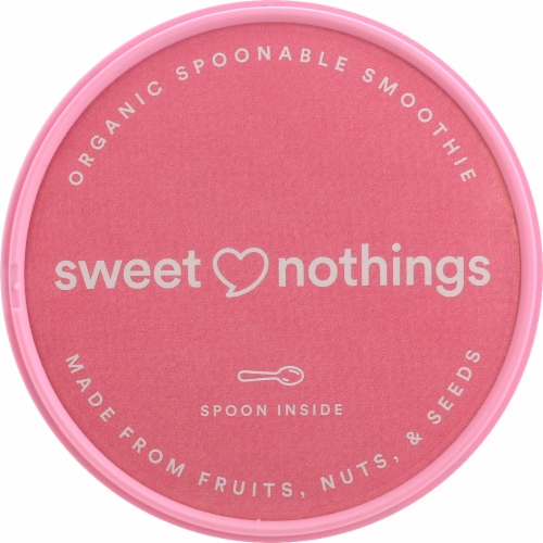 Sweet Nothings Spoonable Smoothie Plant Based Strawberry Frozen Snack Cups Perspective: top