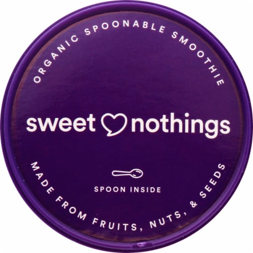 Sweet Nothings Spoonable Smoothie Plant Based Blueberry Frozen Snack Cup Perspective: top