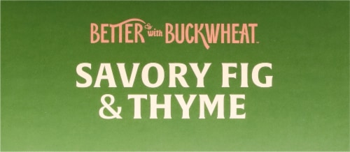 Maine Crisp Savory Fig & Thyme Buckwheat Crisps Perspective: top