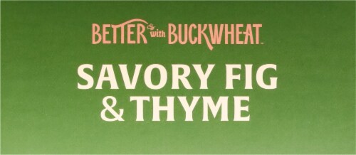 Maine Crisp Savory Fig & Thyme Buckwheat Crisps Perspective: top