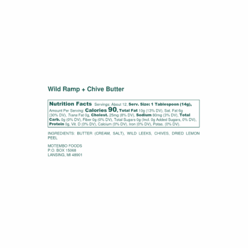 4 Count Original Wild Ramp & Chive Butter Perspective: top