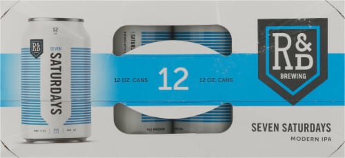 R&D Brewing Seven Saturdays Modern IPA Perspective: top
