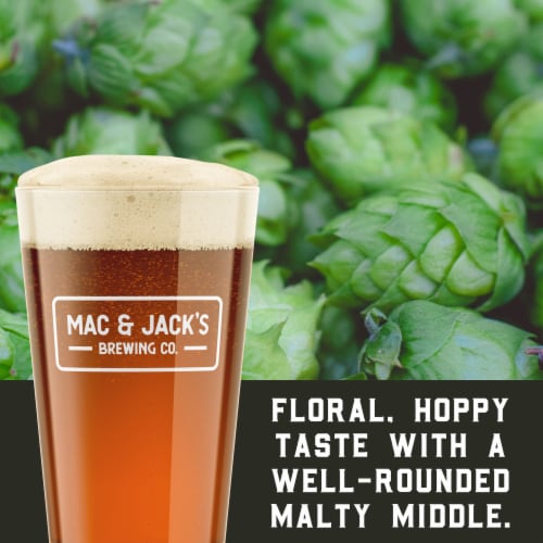 Mac & Jack's Brewing Company African Amber Ale Craft Beer Perspective: top