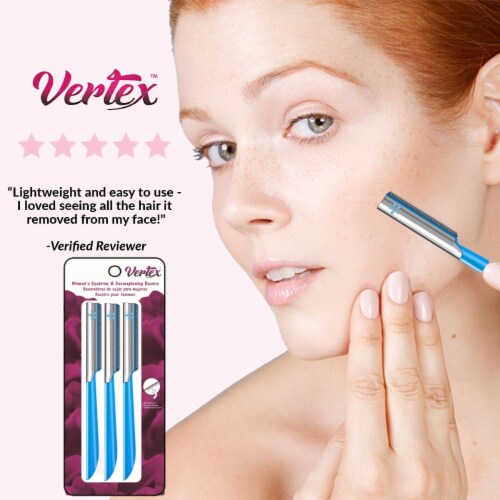 Eyebrow Razors Women Facial Razor for Hair Removal And Dermaplaning Tool To Remove Peach Fuzz Perspective: top
