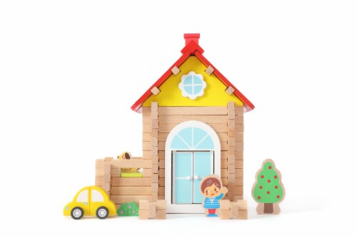 iWood Wooden Building Blocks Perspective: top