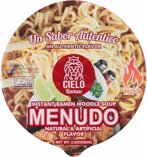 Cielo Instant Ramen Noodle Soup Perspective: top