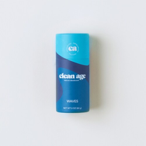 Clean Age® Natural Deodorant Stick Waves Perspective: top